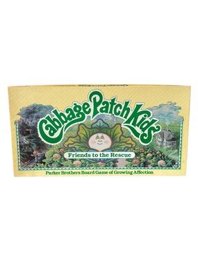 Cabbage Patch Kids Vintage Board Game Parker Brothers Friends Rescue HTF 80s Era